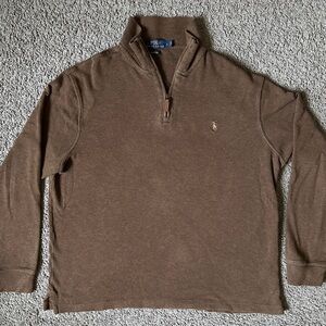 Polo Ralph Lauren Quarter-Zip Pullover – Brown
